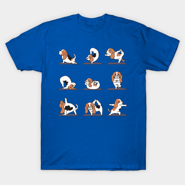 Basset Hound yoga Yoga TShirt TeePublic